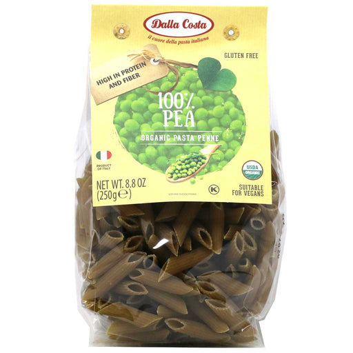 Dalla Costa - 100% Organic Peas Penne (Gluten-Free), 8.8oz (250g) - myPanier