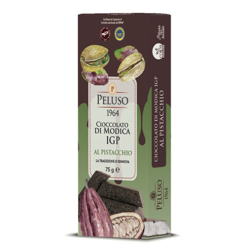 Peluso - Pistachio IGP Modica Chocolate, 75g (2.7oz) - myPanier