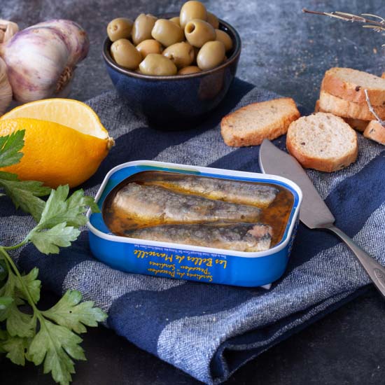 Pescadou Sardines with EVOO, Lemon, Garlic & Parsley - myPanier