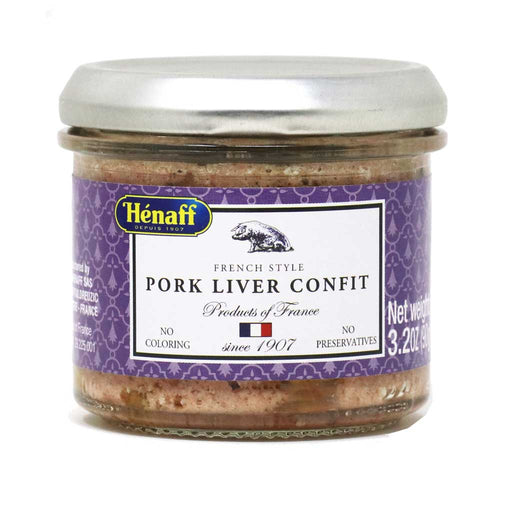 Henaff - Pork Liver French Pate 90g (3.2oz) Glass Jar - myPanier