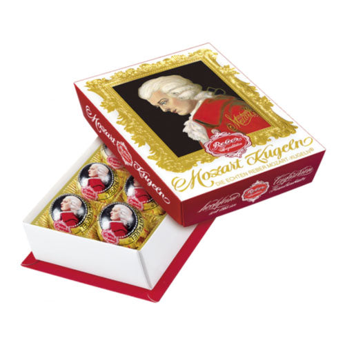 Reber Mozart Kugel - Dark Chocolate Marzipan in Gift Box, 218.3g (7.7oz) - myPanier