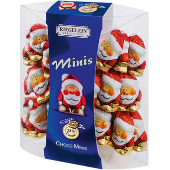 Riegelein - Mini Solid Santas Chocolate, 3.52oz (100g) Box - myPanier
