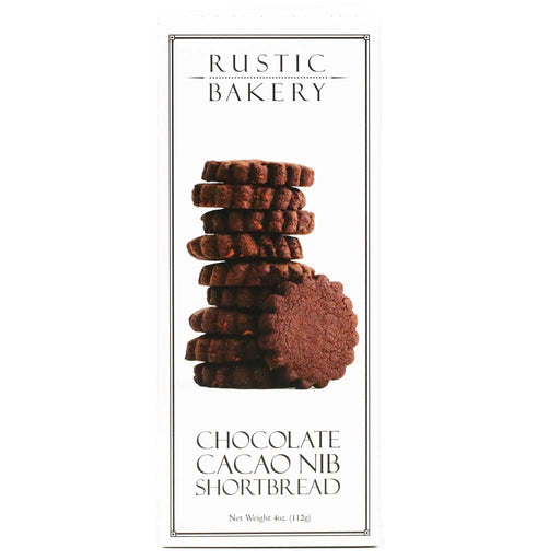 Rustic Bakery - Chocolate Cacao Nib Shortbread Cookies, 4oz (113.4g) - myPanier
