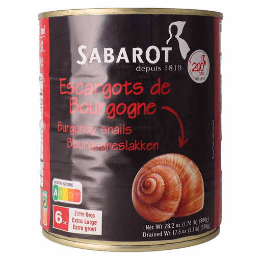 Sabarot - Burgundy Snails from France, 500g (17.6oz) Tin - myPanier