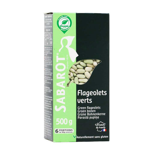 Sabarot - Green Flageolet Beans, 17.6 oz (500g) - myPanier