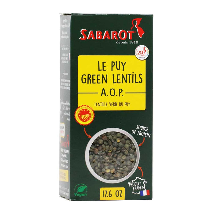 Sabarot - French Le Puy Green Lentils, 500g (17.6oz) - myPanier