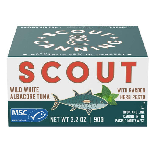 Scout - Wild White Albacore Tuna with Garden Herb Pesto, 3.2oz (90g) - myPanier