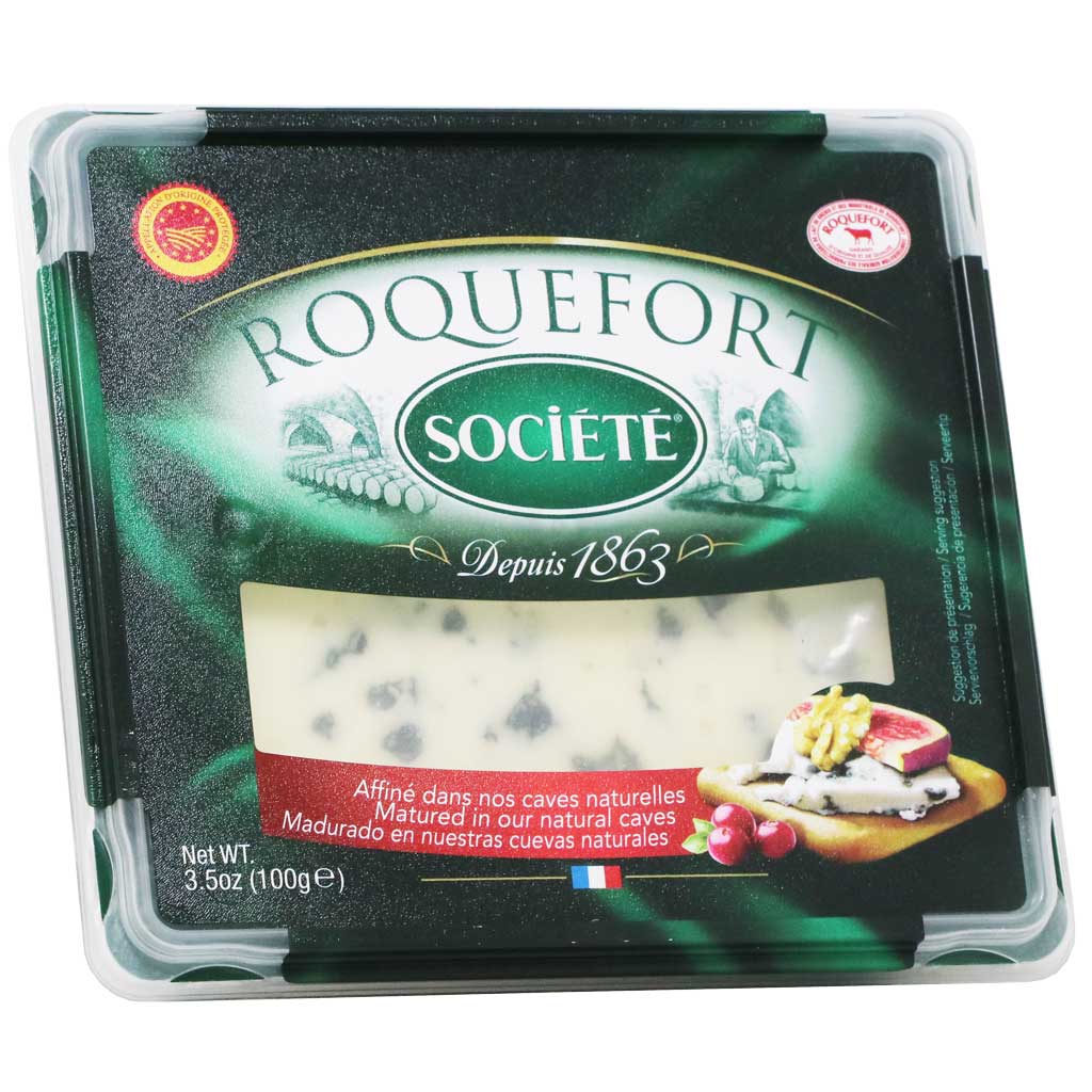 Societe - Roquefort Societe Blue Cheese, 3.5oz (100g)