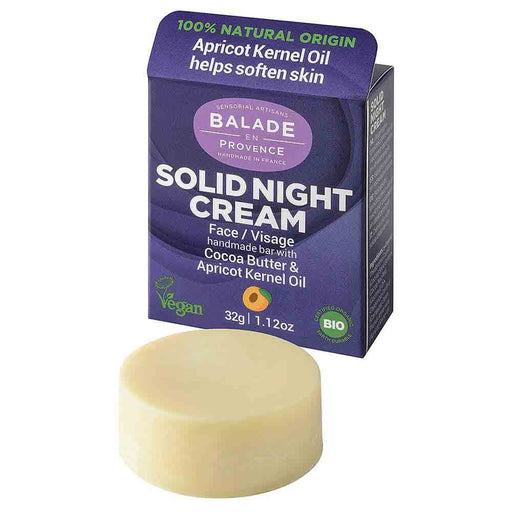 Solid Night Cream w/ Cocoa Butter & Apricot Kernel Oil - myPanier