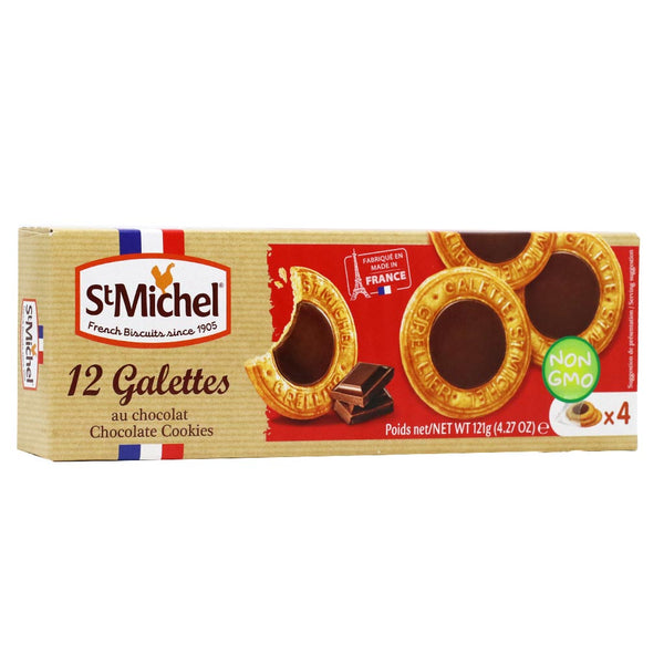 St Michel Galettes with Chocolate, 4.27 oz