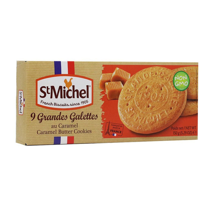 St Michel - Grande Caramel Galettes French Butter Biscuits, 150g (5.3oz) - myPanier