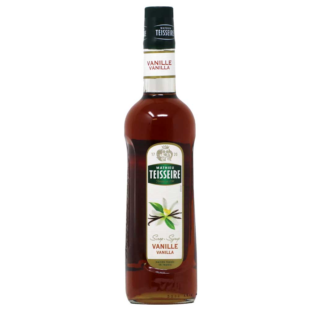 Teisseire - Vanilla Syrup, 70cl (23.6 fl oz) Glass Bottle