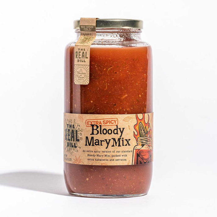 The Real Dill - Extra Spicy Bloody Mary Mix, 12 x 32oz Jars - myPanier