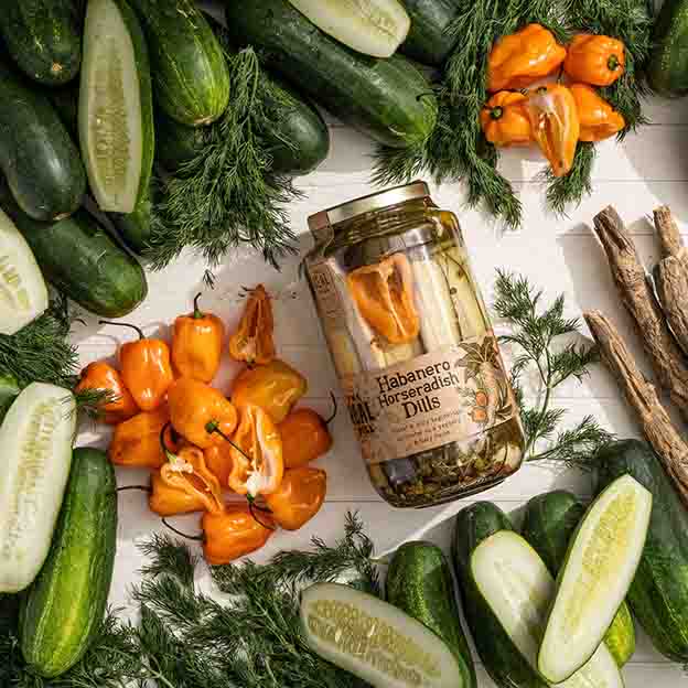 The Real Dill - Habanero Horseradish Dill Pickles, 907g (32oz)