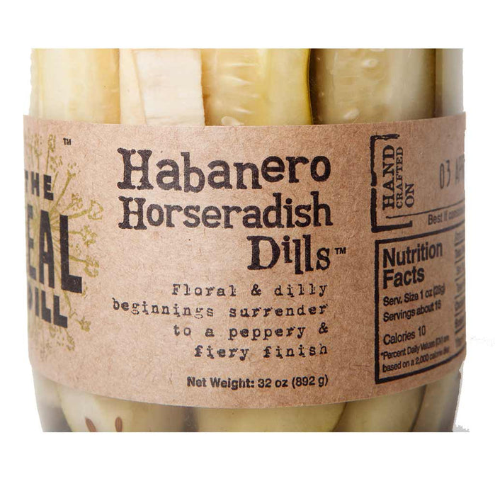 The Real Dill - Habanero Horseradish Dill Pickles, 907g (32oz) - myPanier