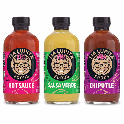 Tia Lupita - Hot Sauce Sampler pack, 3 x 8oz - myPanier