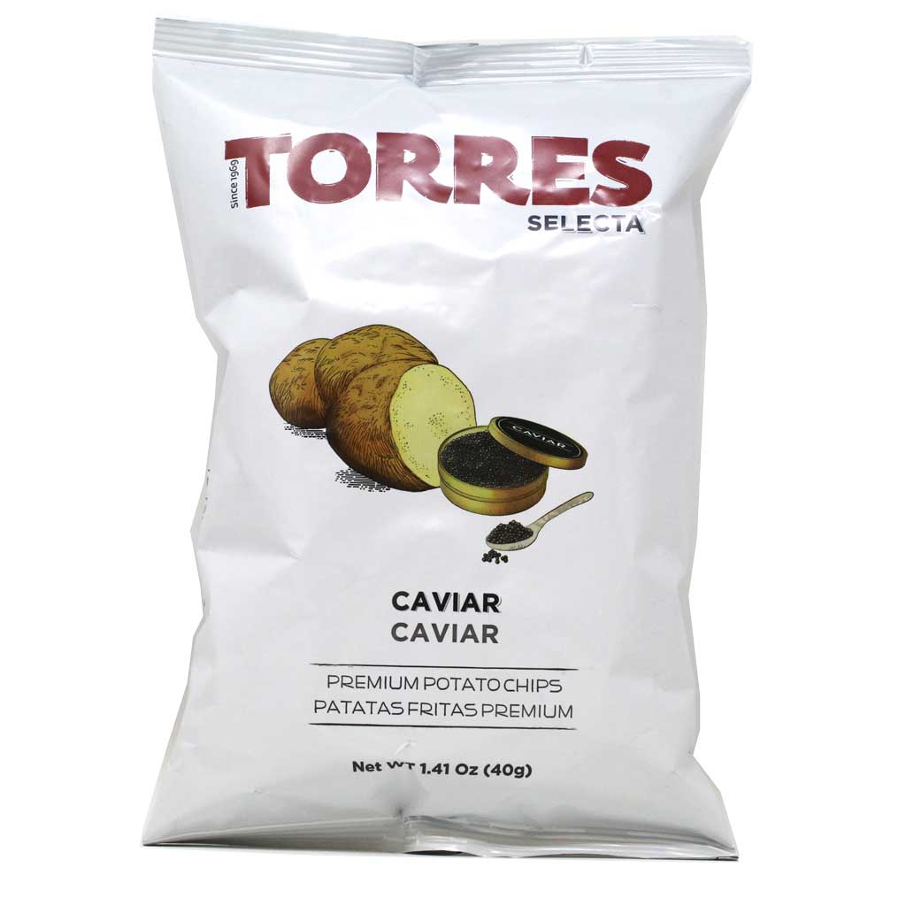 Torres Premium Potato Chips Black Truffle 1.41oz/40g - Patatas