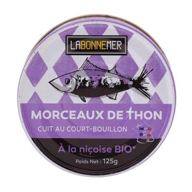 La Bonne Mer - Tuna Prepared a La Nicoise Organic, 125g (4.4oz) Tin - myPanier