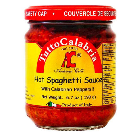 Tutto Calabria - Spaghetti Hot Sauce(Jar), 190g (6.7oz) - myPanier
