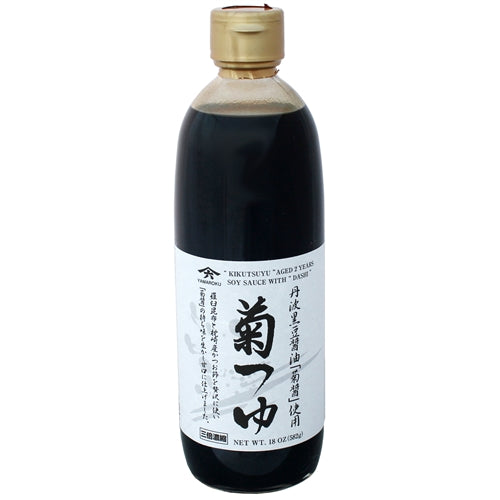 Yamaroku - 2 Years Aged Soy Sauce With Bonito & Kelp Stock "Kiku Tsuyu", 18oz - myPanier