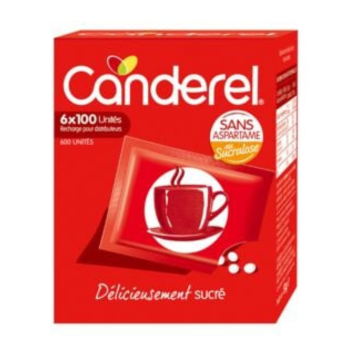 Canderel - Sweetener Sugar w/o Aspartame 6x100 Units, 51g (1.8oz) - myPanier