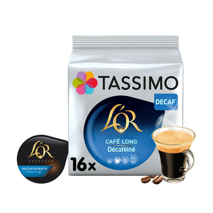 Mod forråde børste Tassimo Long Decaf Coffee 16 Capsules, 105g (3.8oz)